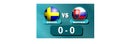 Sweden - Slovakia. Football match statistics. European Championship. Infographics. Isolated objects.